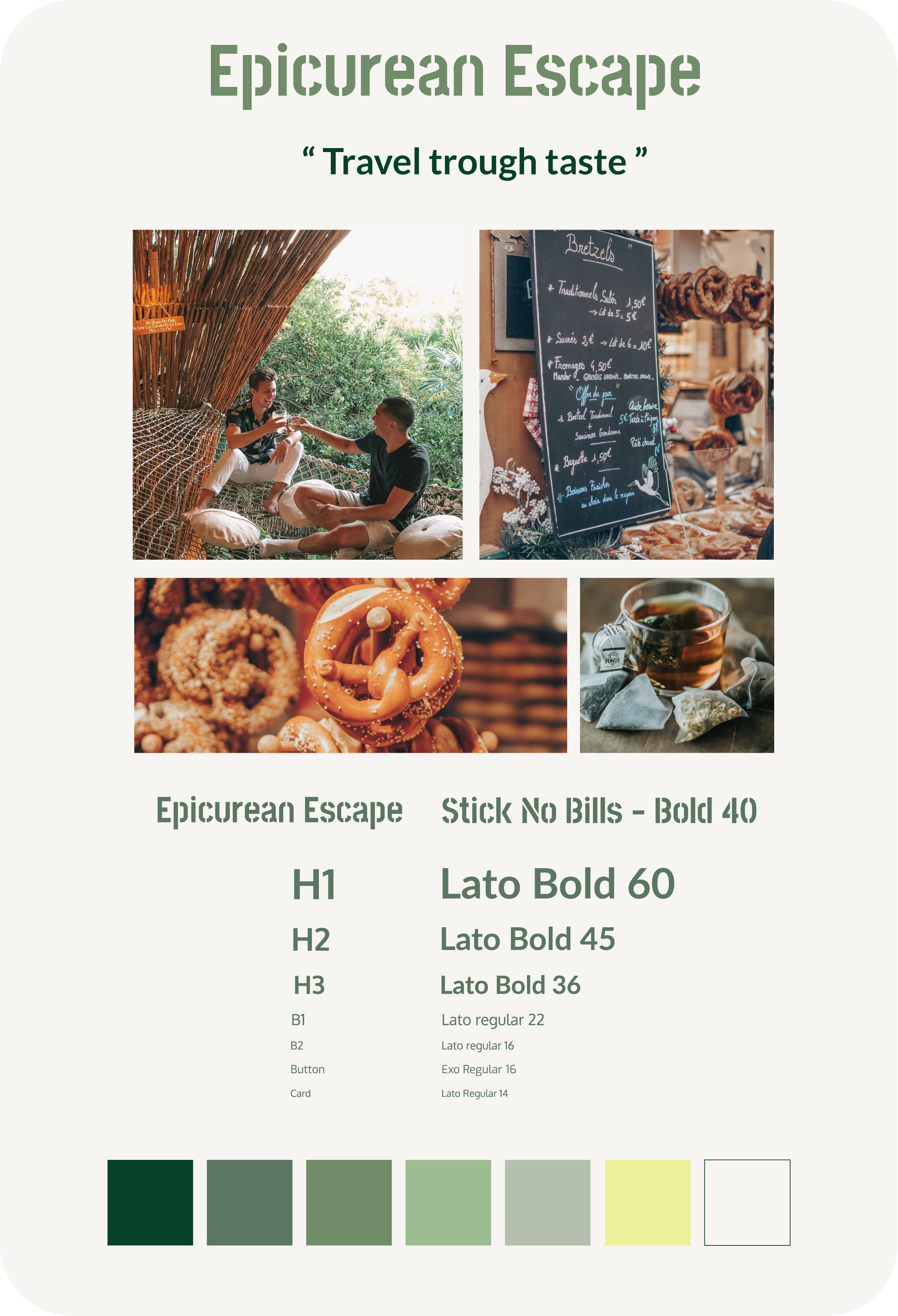 Typography and color system